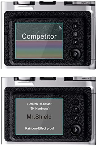 Mr.Shield [3-Pack] מגן מסך עבור Fujifilm Instax Mini Evo ו- X-Pro1 מצלמה [זכוכית מחוסמת] [זכוכית יפן עם מגן מסך של 9 שעות]